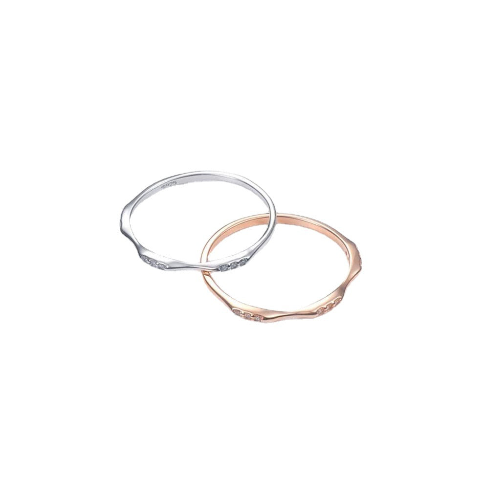 Gold Plated Pcs Delicate Slim Small Rings