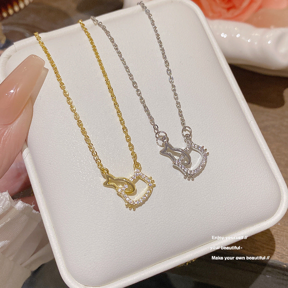Eating Fish Cute Light Luxury Minority Design Simple Exquisite Necklace