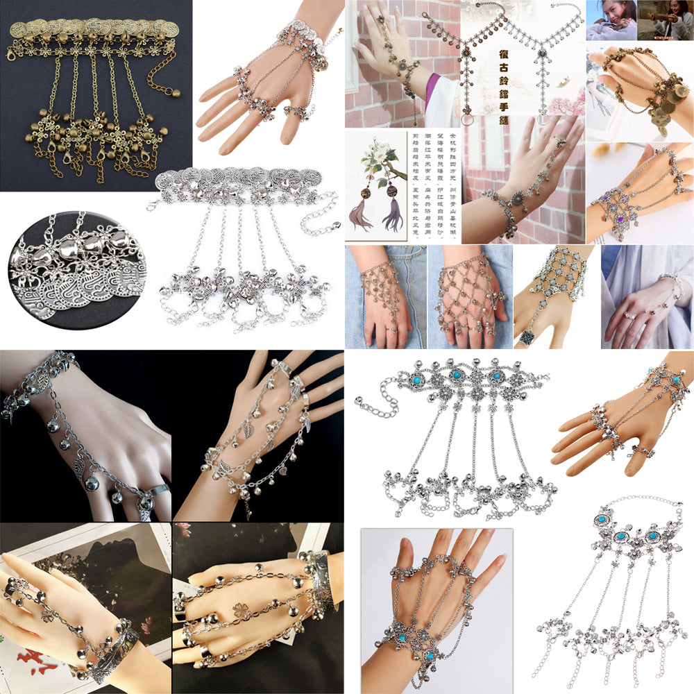 National Trend Ethnic Bell Trip Shoot Graphy Versatile Bracelet