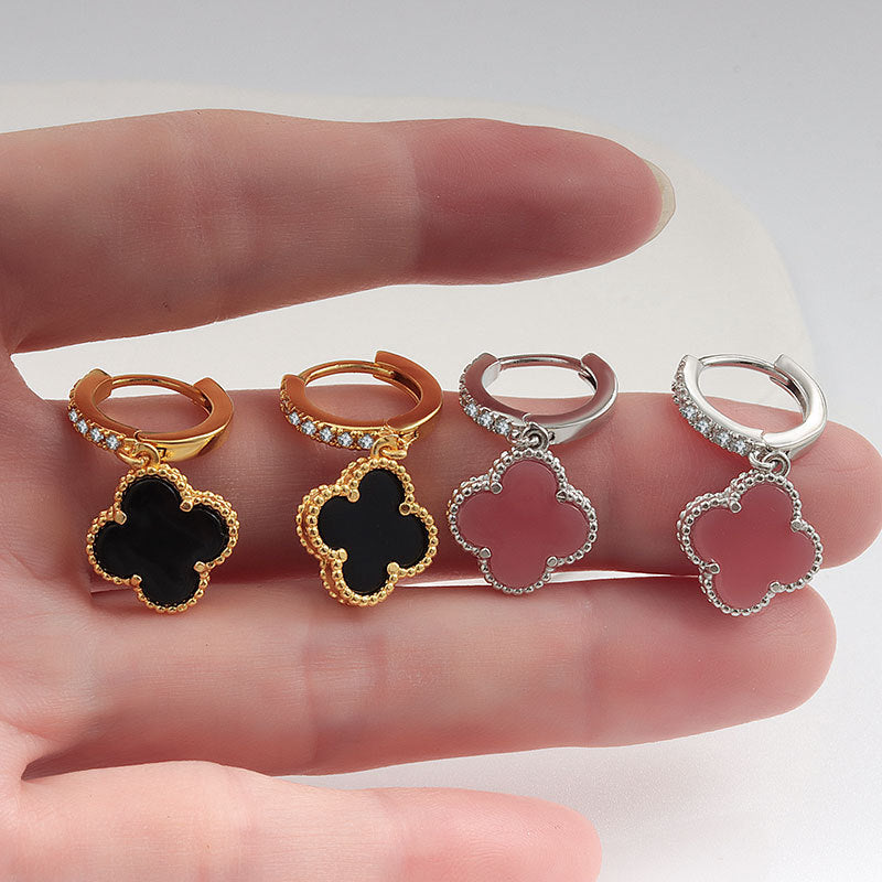 Trendy Clover Eardrop Niche Design Advanced Rings