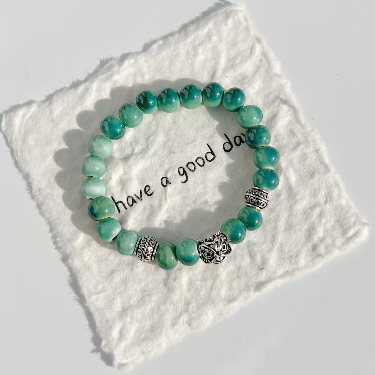 Ceramic Small Chinese Gift Couple Girlfriends Bracelets