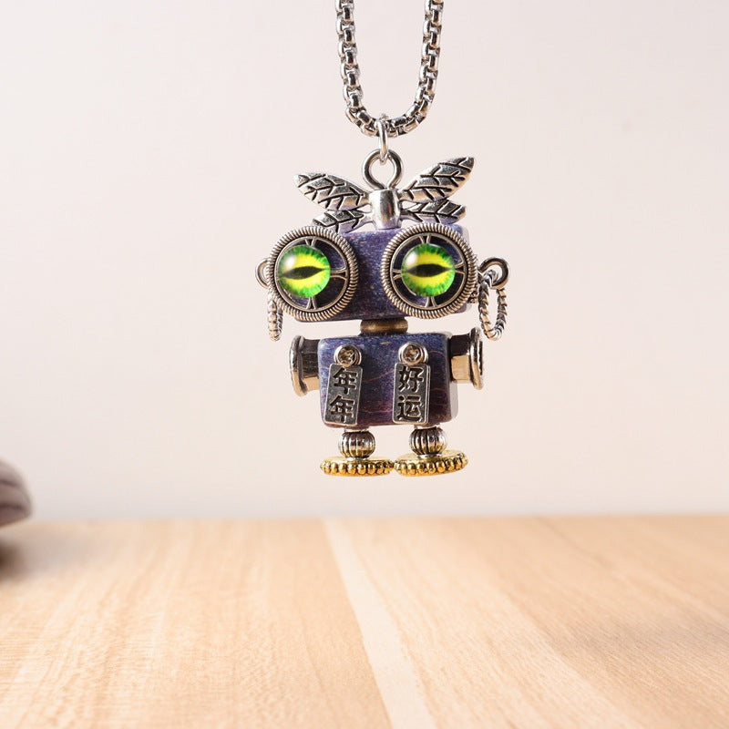 Vintage Robot Handmade Niche Design Gift Pendants