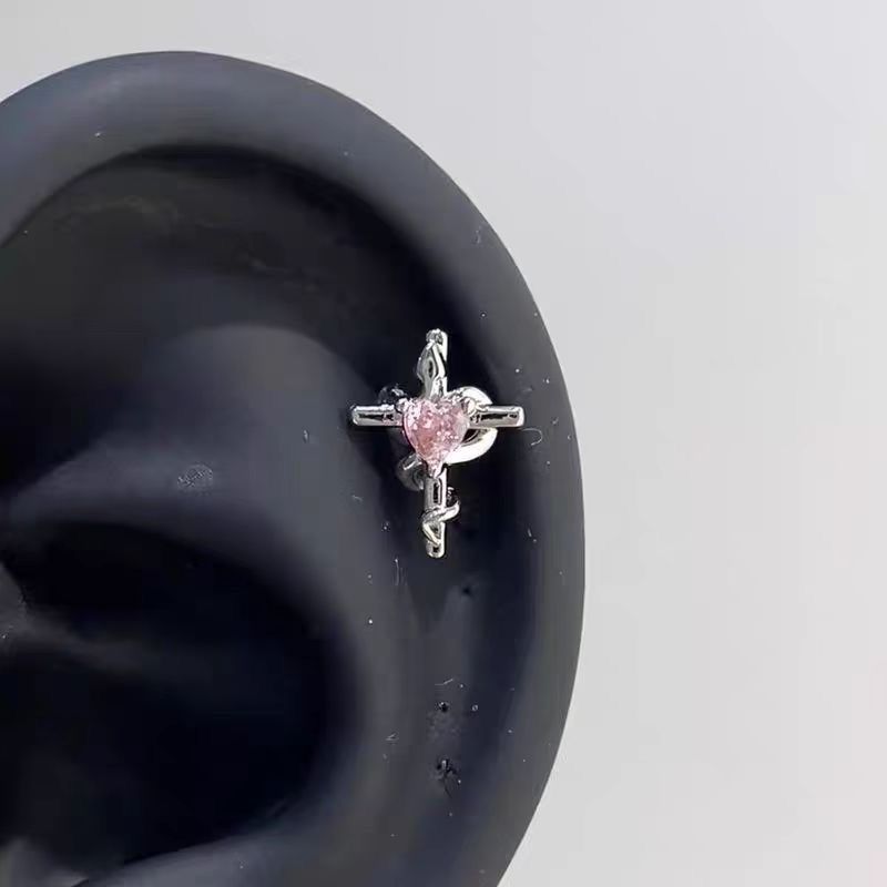 Bone Small Versatile Butterfly Design Pin Stud Earrings