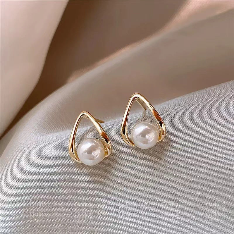 Women's Vintage Pearl Series High-grade Niche Temperament Earrings