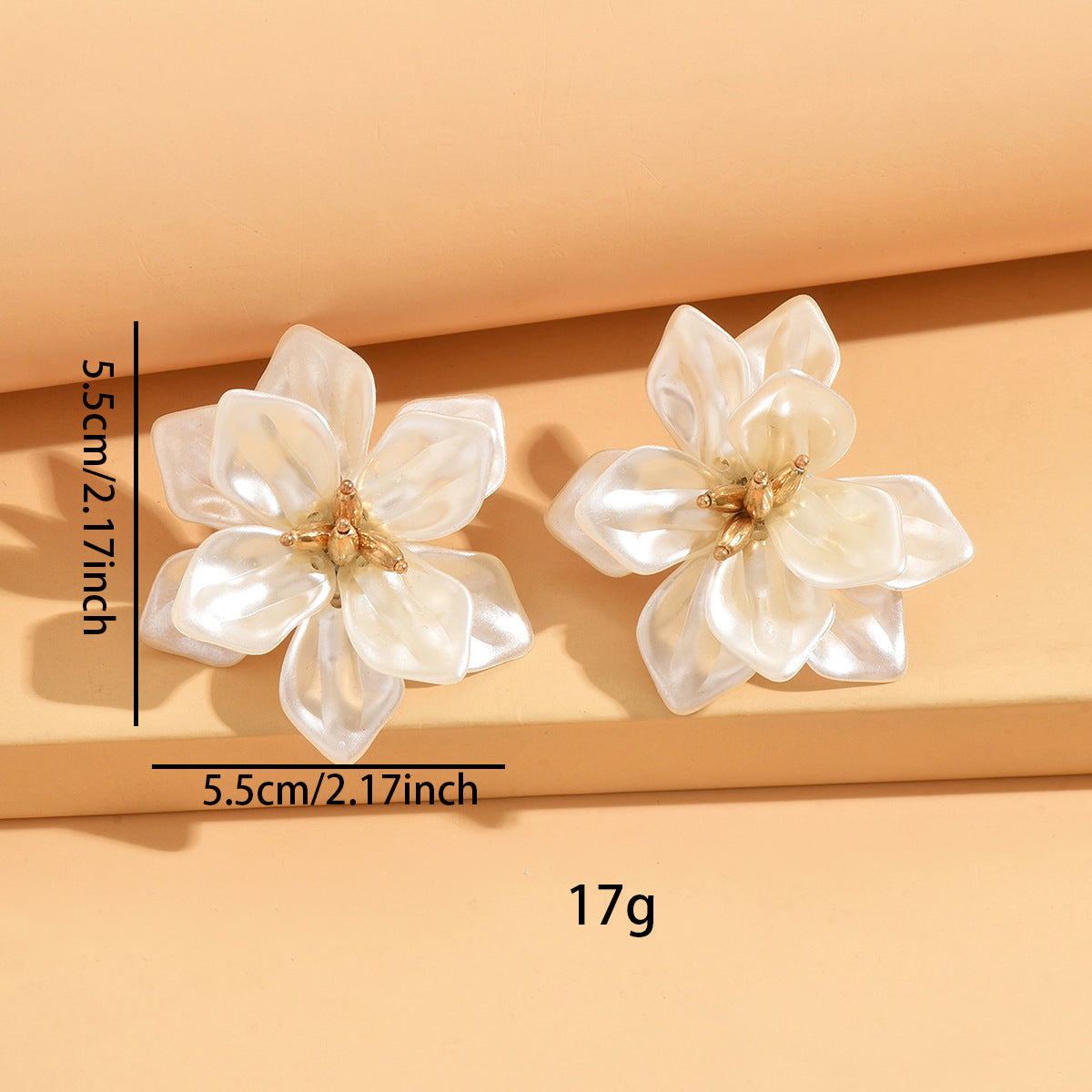 Acrylic Flower Vintage Fashion Exaggerated Handmade Sweet Earrings