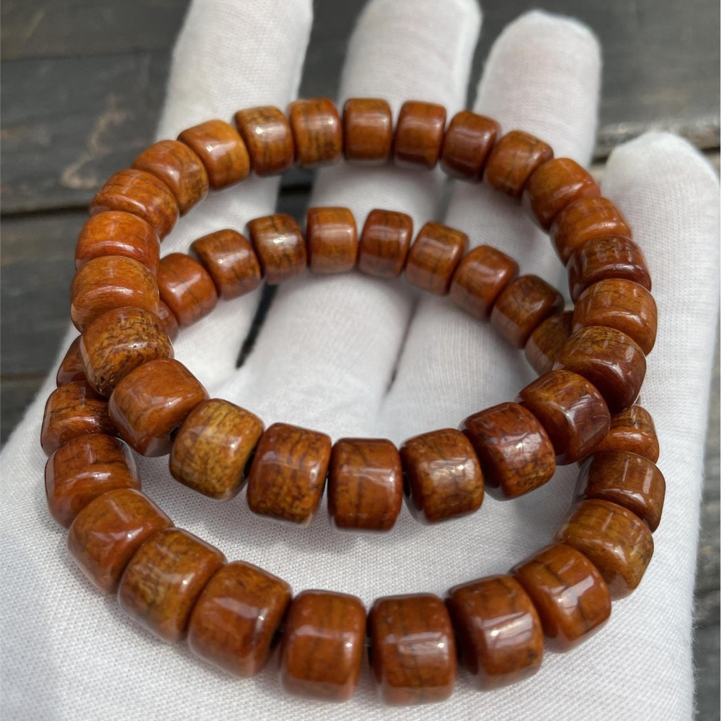Men's Ethnic Style Yak Bone Cultural Artifact Prayer Beads Bracelets