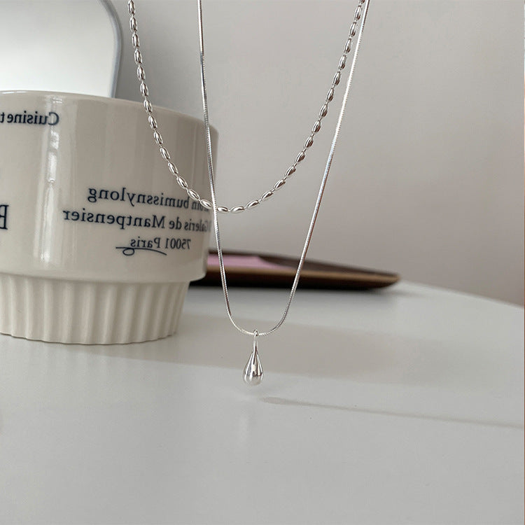 Women's Beans Metal Design Sense Niche Retro Personality Necklace