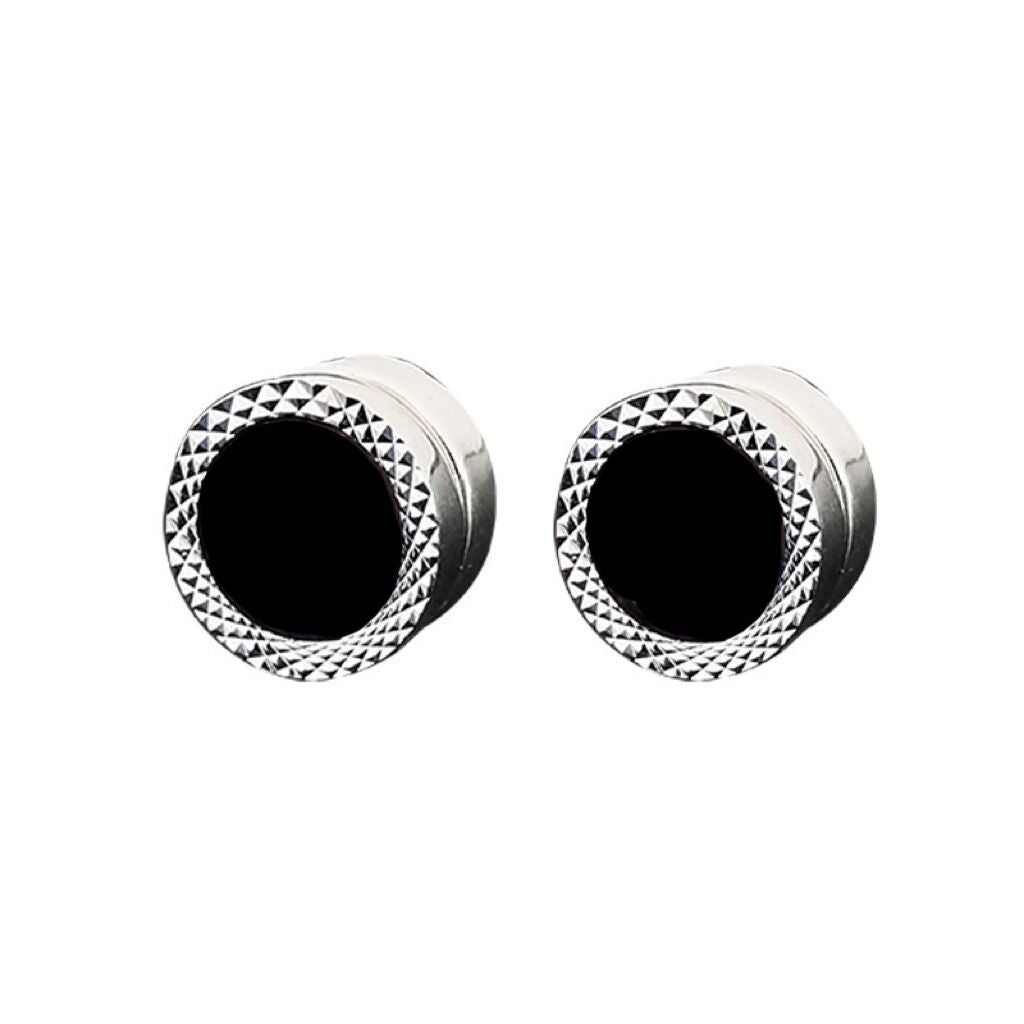 Men's Personality Black Agate High-grade Temperament Not Easy Earrings