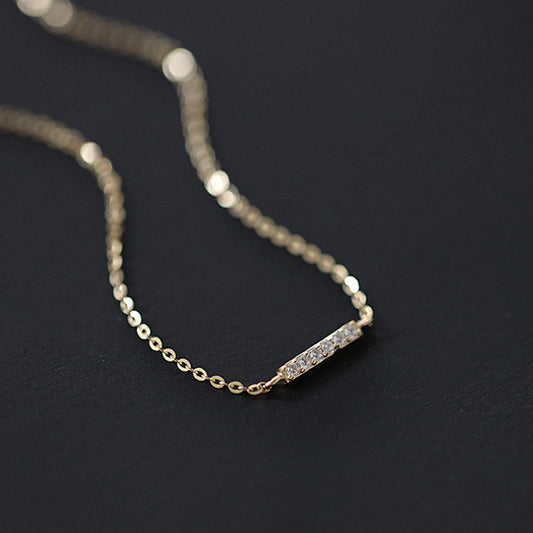 Women's Sterling Sier Gold-plated Mori Style Single Stick Slim Bracelet