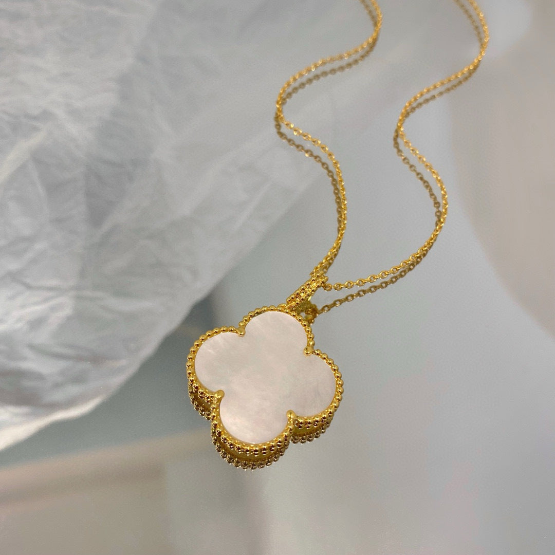 Flower Clover Light Luxury Stainless Steel Necklaces