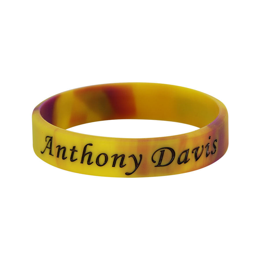 Star Concave Thickened Silicone Kobe James Basketball Bracelet