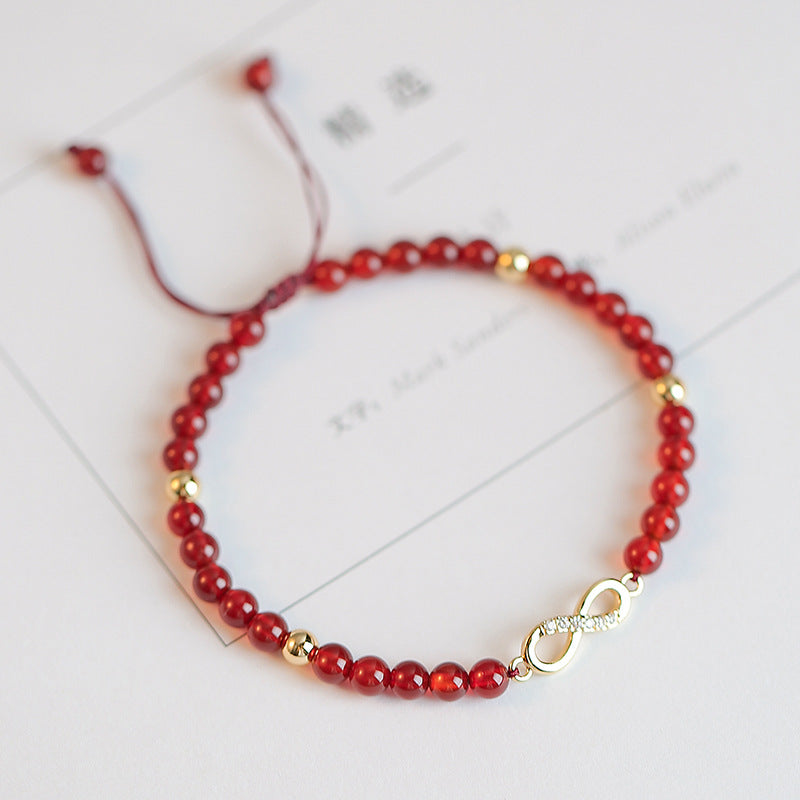 Agate Beads Female Hand-woven Design Gift Bracelets