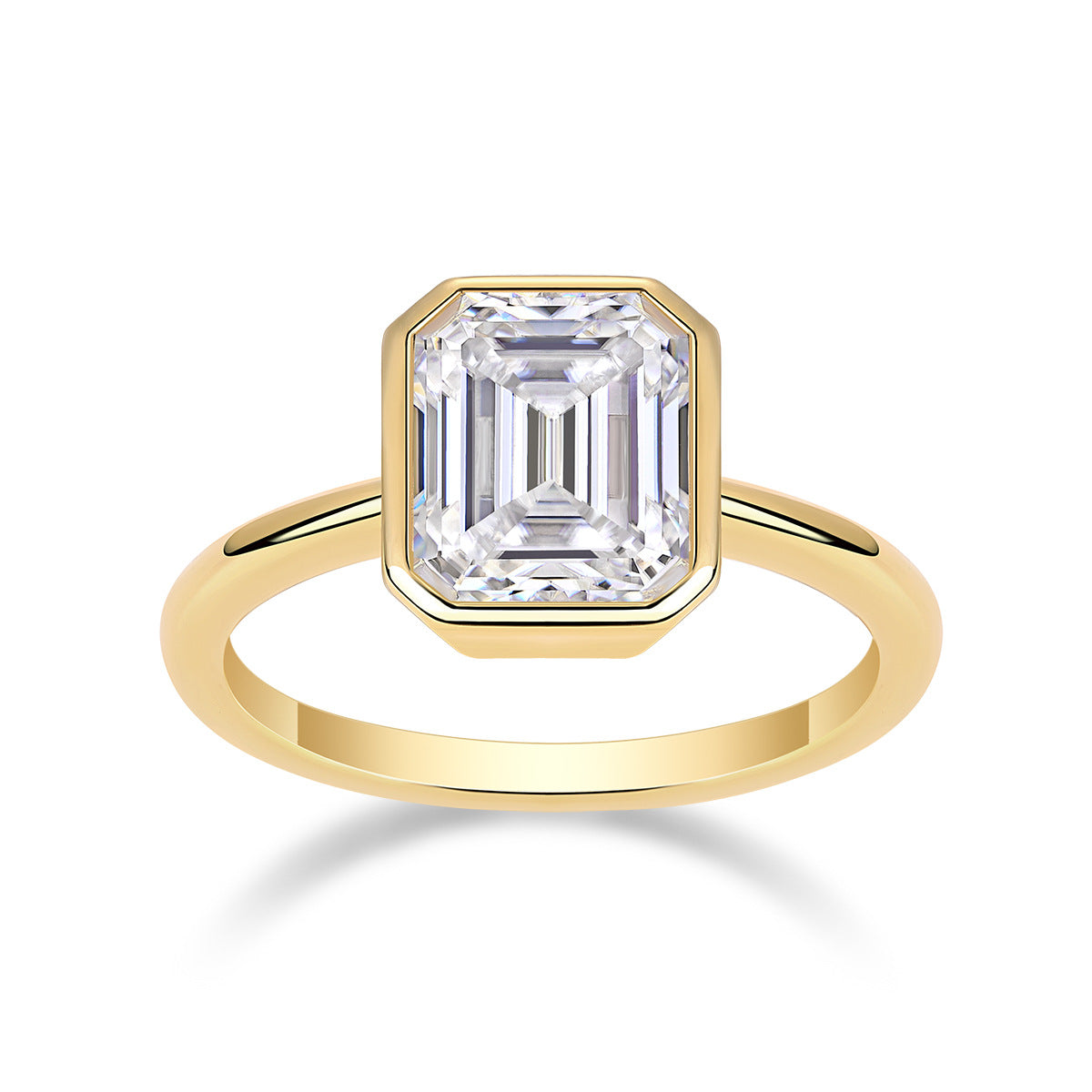 Style Sier Gold Plated Female Moissanite Rings
