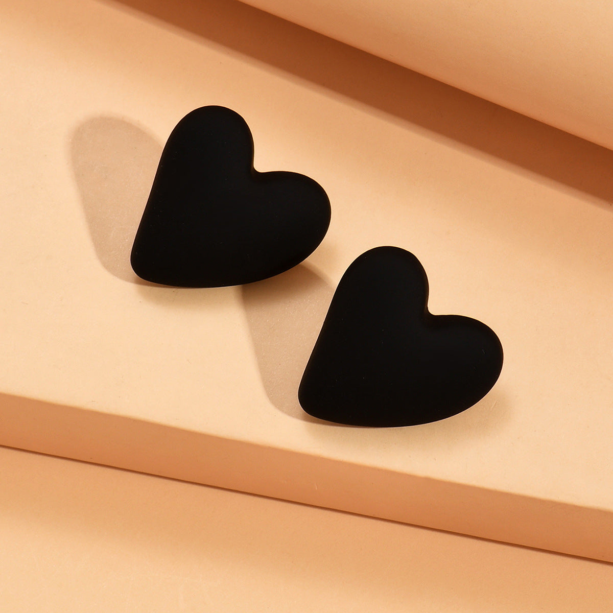 Color Small Love Valentine's Day Simple Fashion Acrylic Earrings