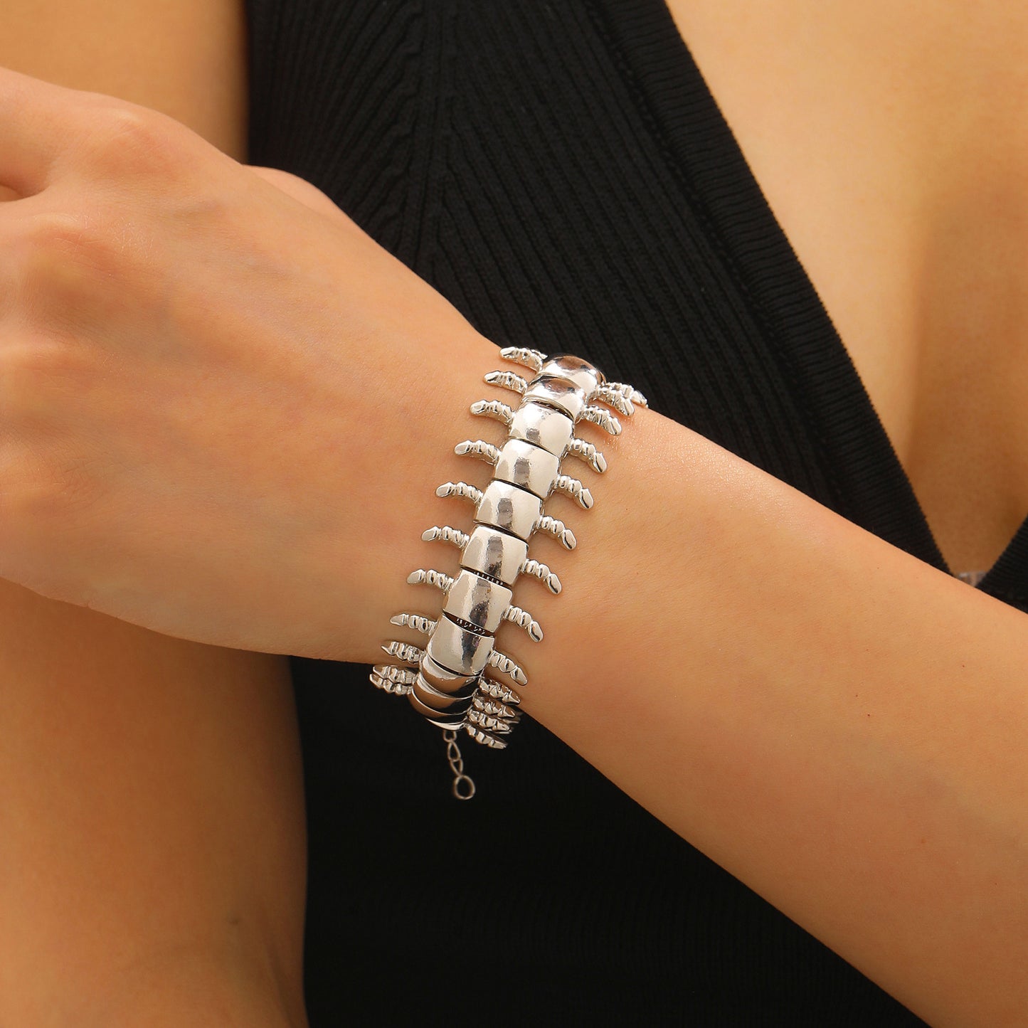 Men's Fashionable Simple Personalized Punk Centipede For Bracelet
