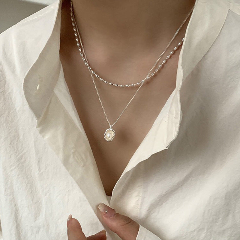 Women's Golden Bean Clavicle Chain Light Luxury Necklaces