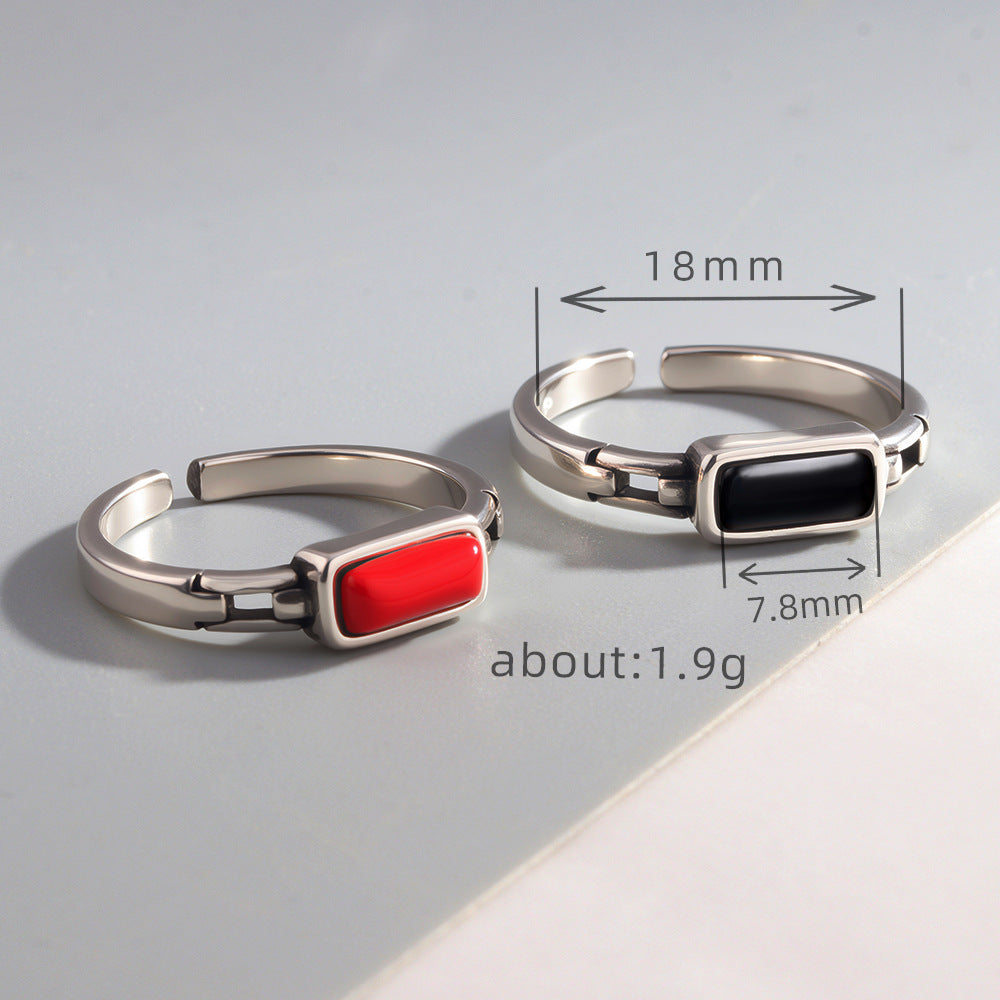 Female Niche High Sense Chain Index Finger Ring