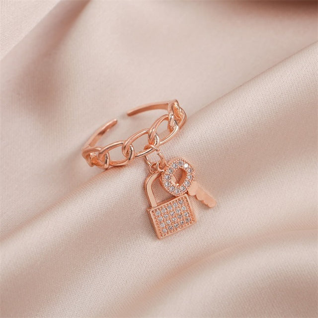 Personality Affordable Luxury High-grade Cold Wind Index Finger Ring