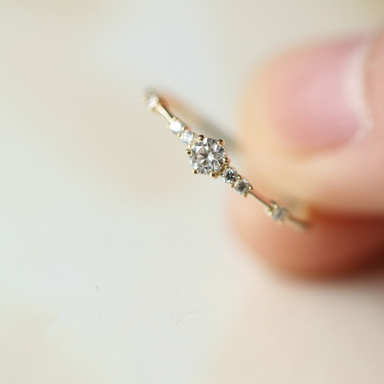Sterling Sier Gold Plated Pieces Extremely Slim Delicate Indie Ring