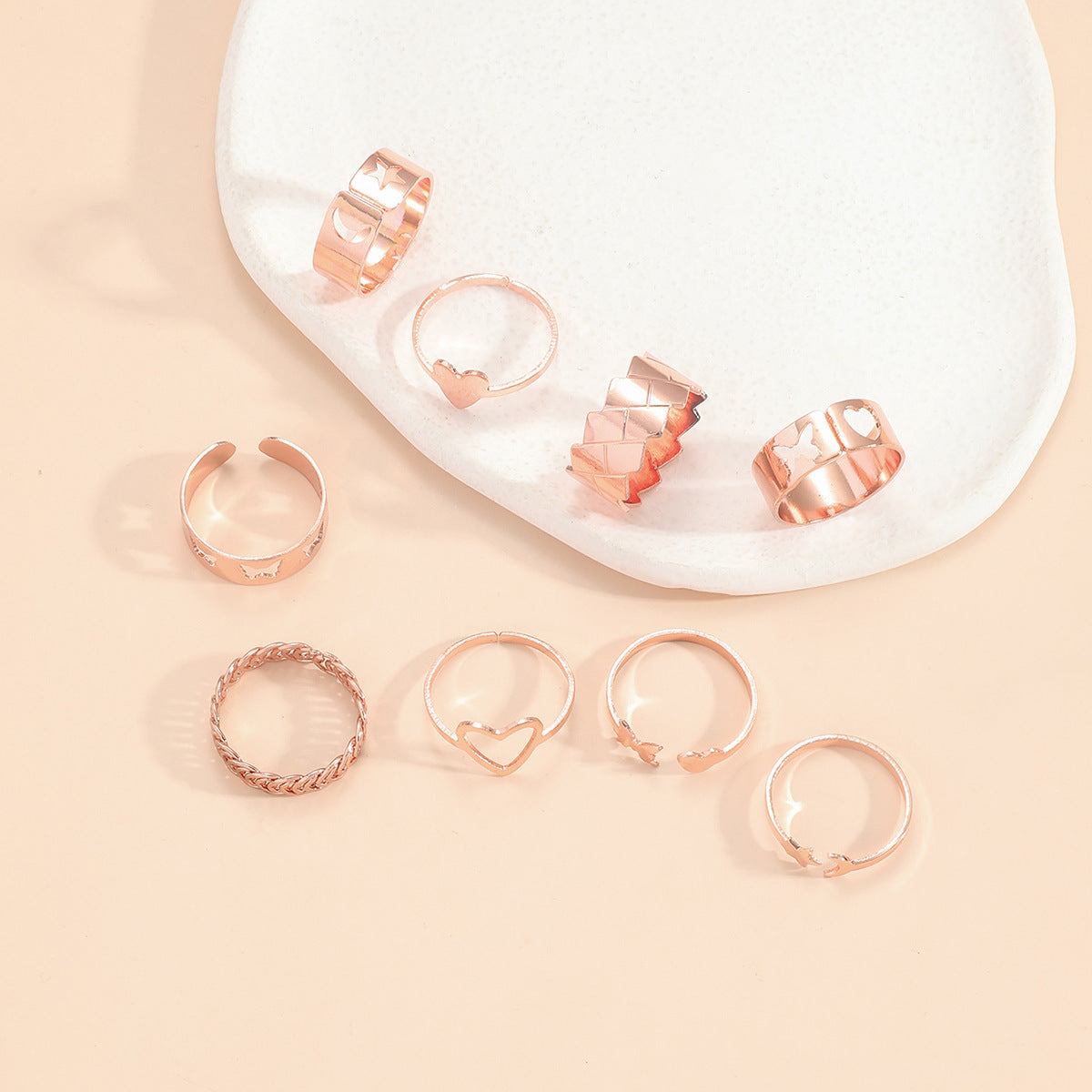 Women's Butterfly Open More Than Knuckle Sets Of Ring