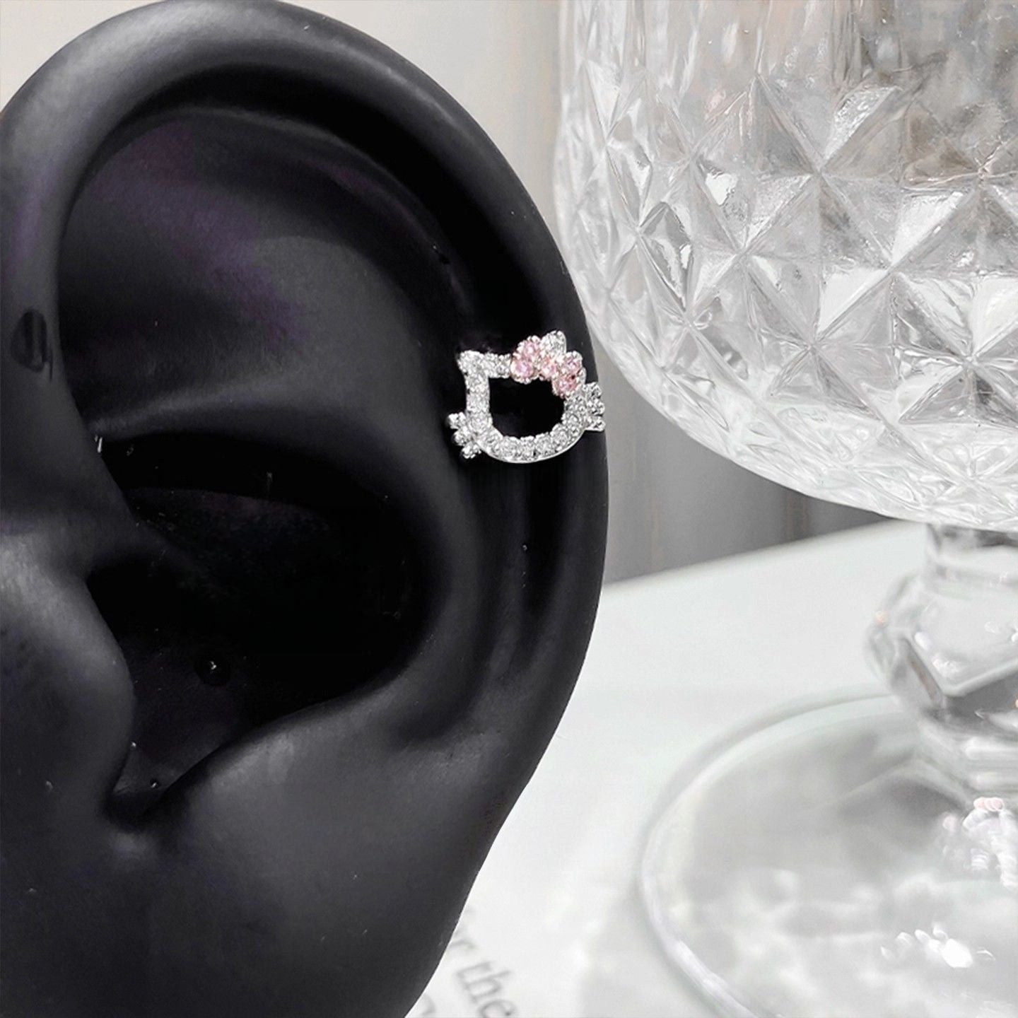 Bone Small Versatile Butterfly Design Pin Stud Earrings
