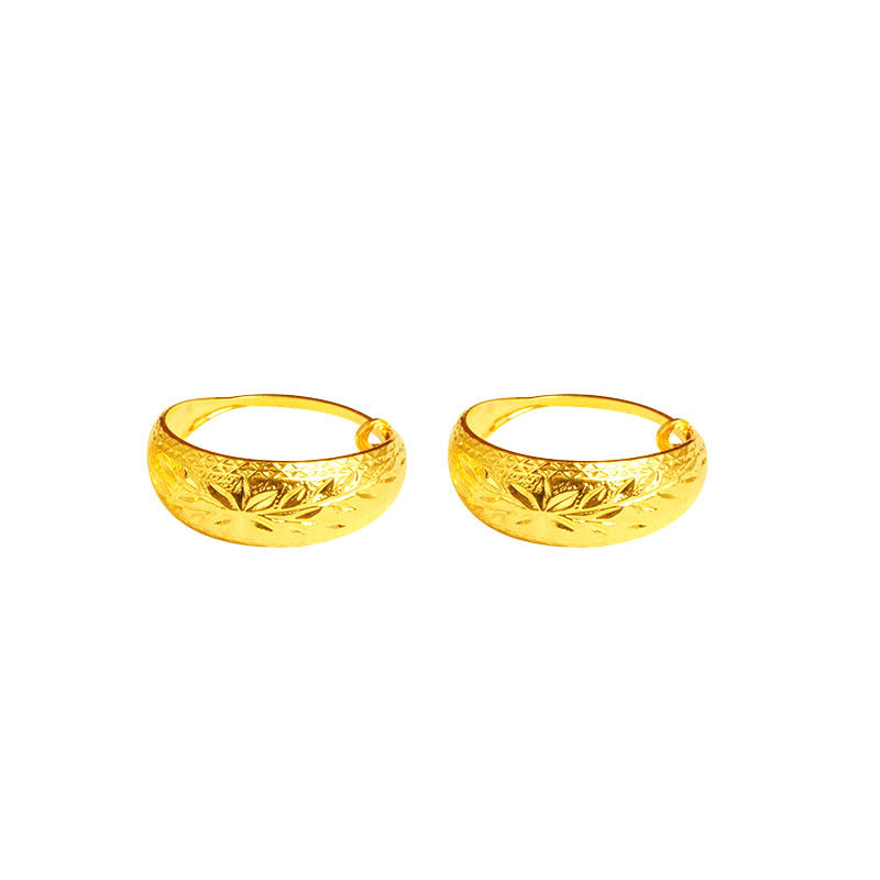 Classic Pouch Dragon Phoenix Ear Chinese Rings