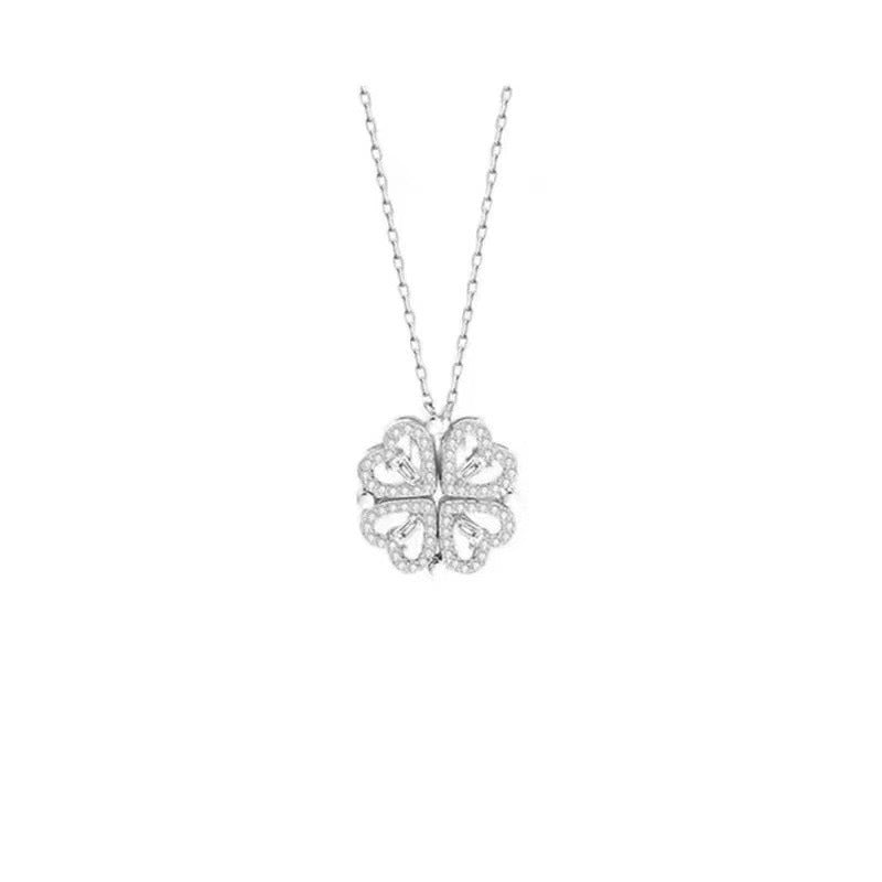 Women's Love Clover Micro Inlaid Zircon Pendants