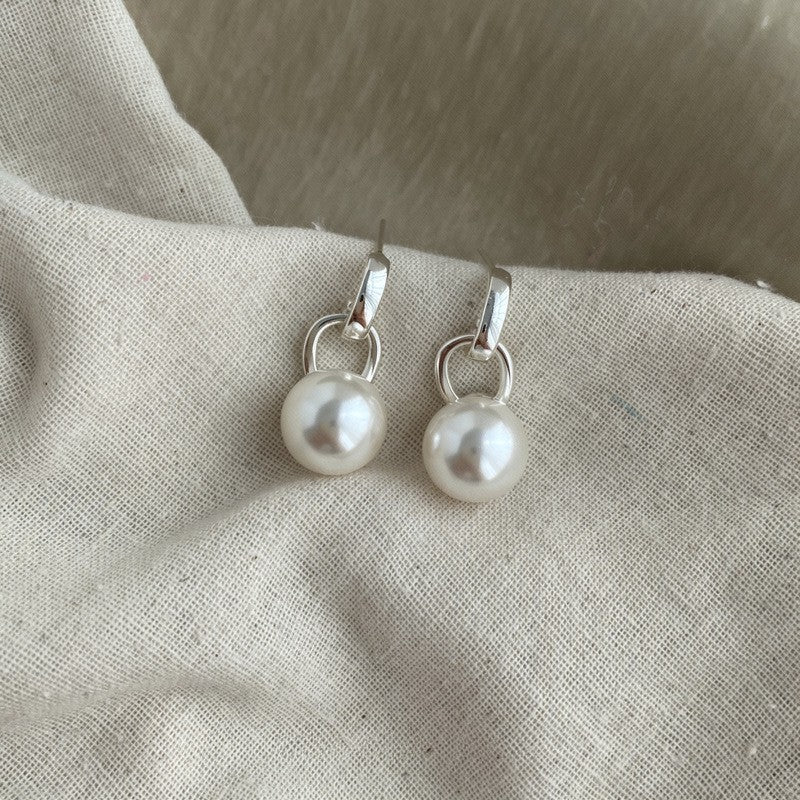 Women's Style Refined Zircon Flower Pearl Light Luxury High-grade Ear Earrings