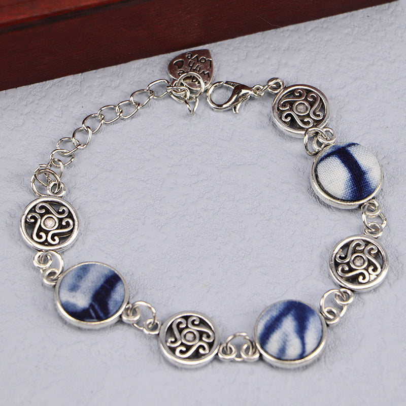 Women's Yunnan National Style Blue Dyed Dali Bracelets