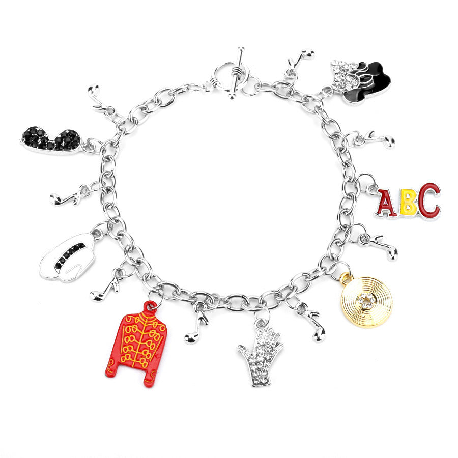 Jackson Pink Fan Commemorative Small Gift Bracelets