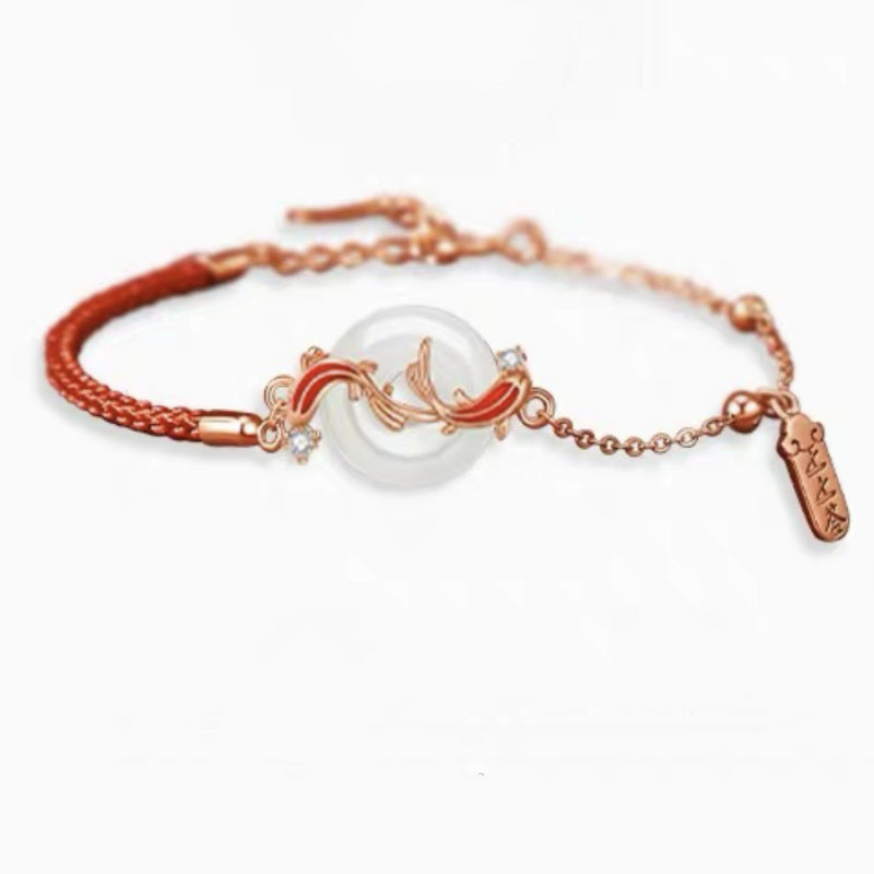 Red Hand Strap Lucky Beads Suit Life Gift For Bracelet