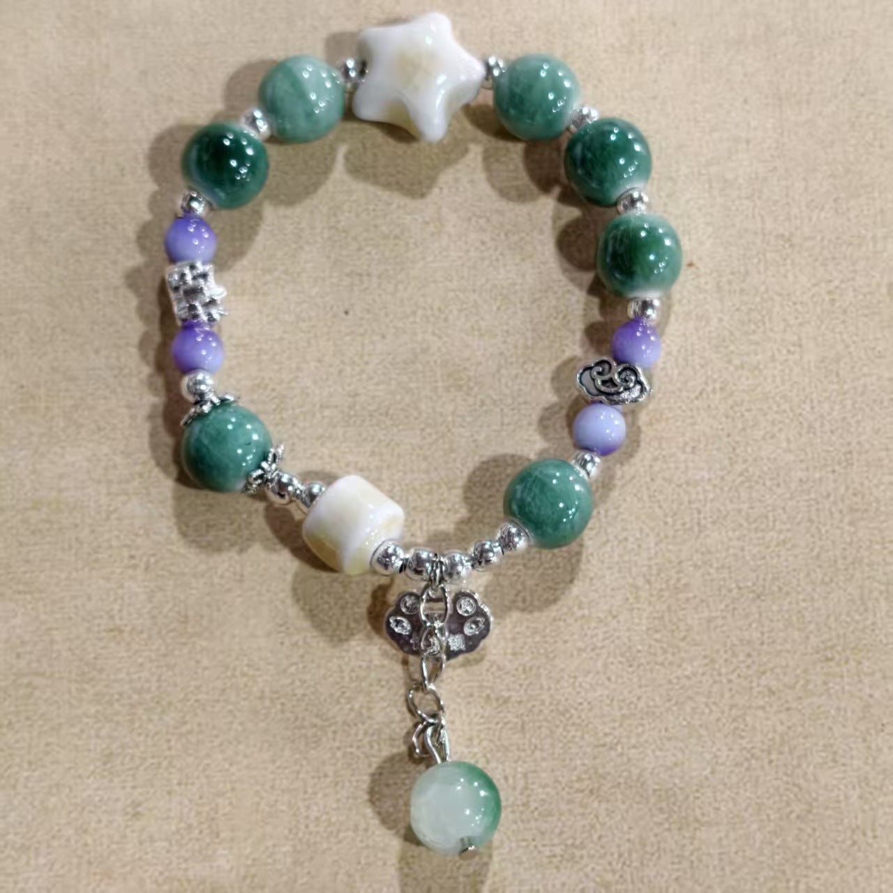 Alloy Ceramic Ethnic Style Single Handmade Filament Bracelet