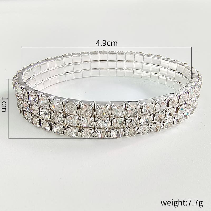 Simple Style Row Female Gang Drill Bracelets