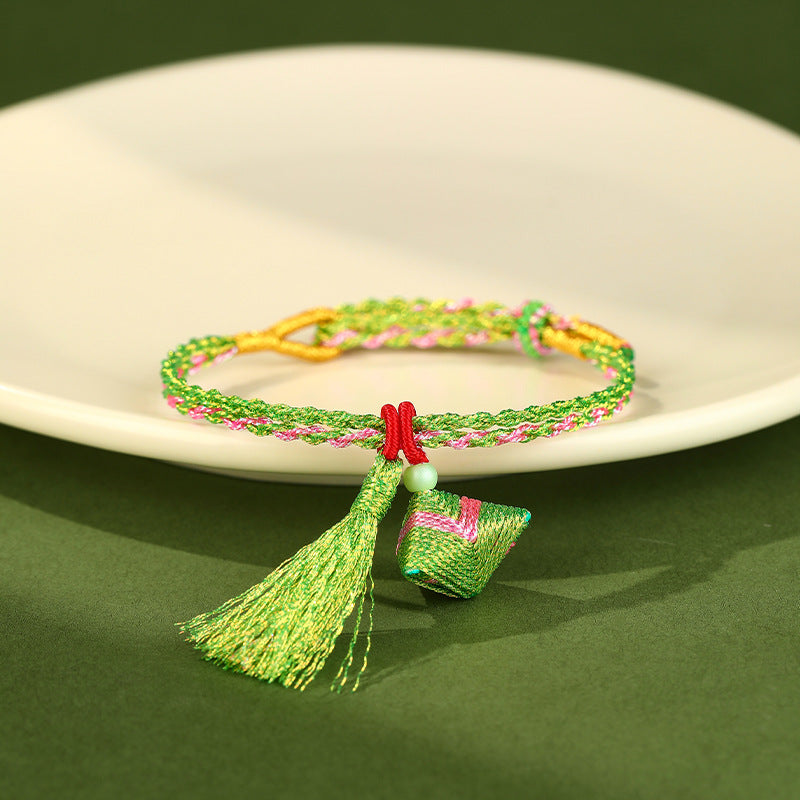 Festival Colorful Rope Ethnic Style Hand-woven Adult Small Sachet Carrying Bracelet