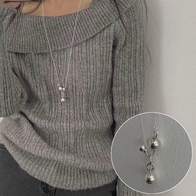 Starfish Imitation Pearl Female Niche Unique Design Sense Refined Necklace