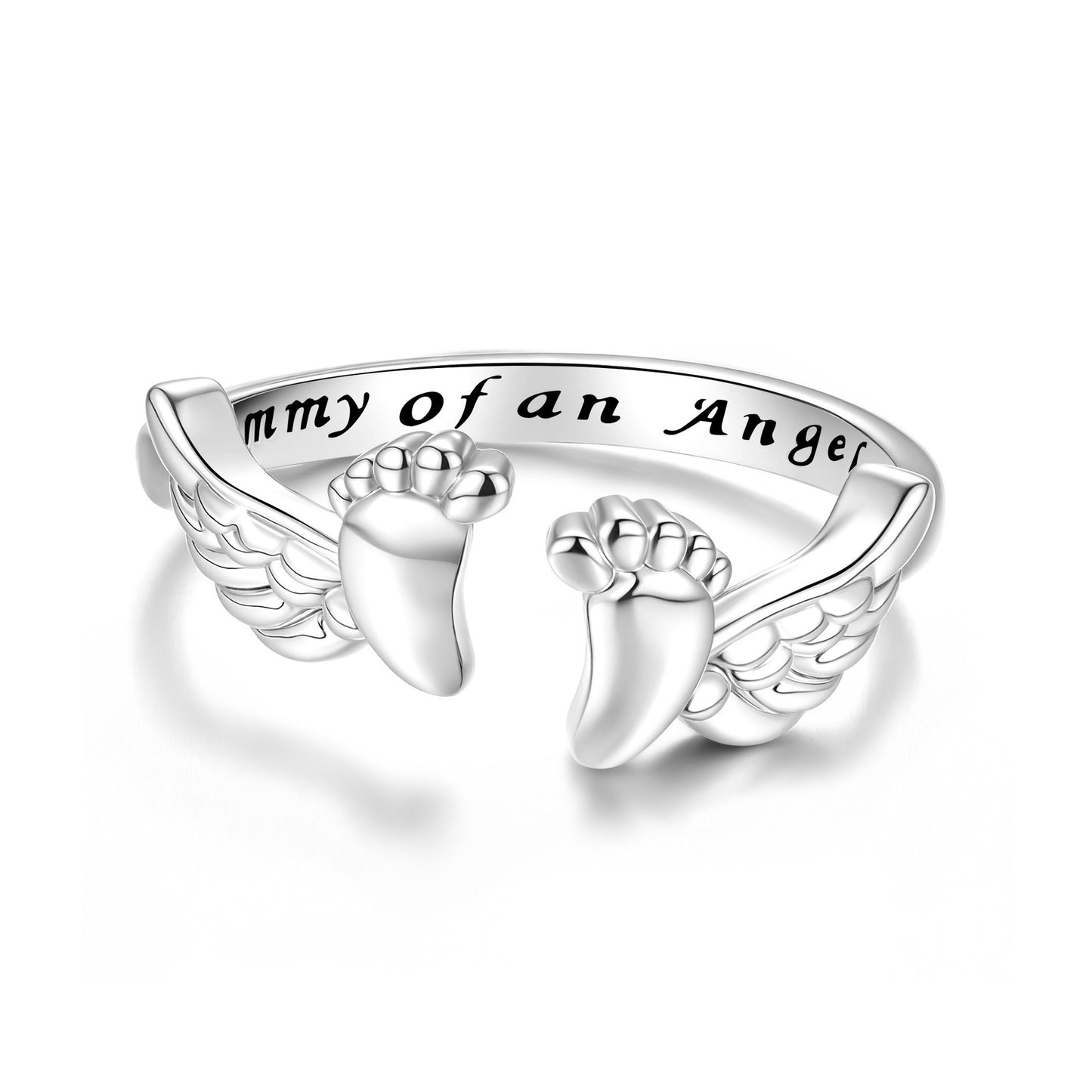 Angel Female Sweet Warm Elegant Footprints Rings