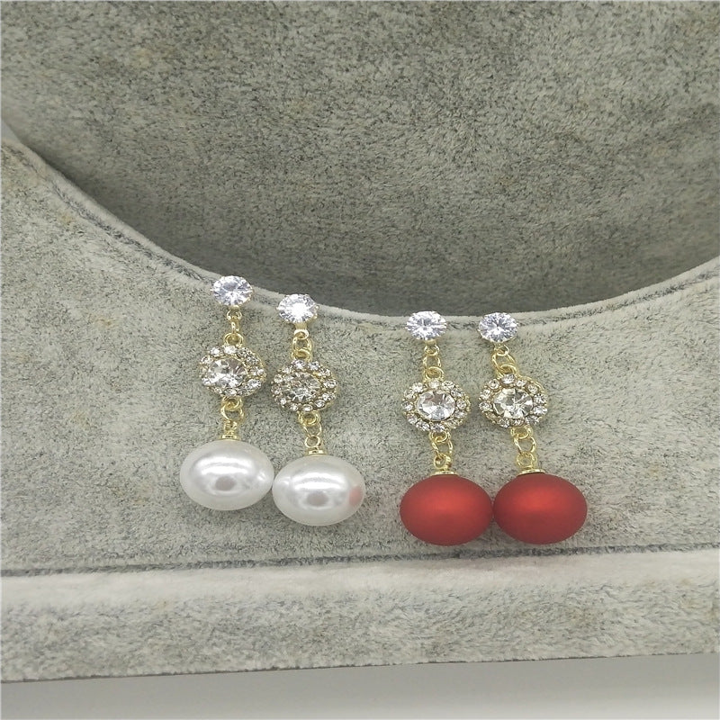 Women's For Trendy Niche Design Elegant Premium Red Earrings