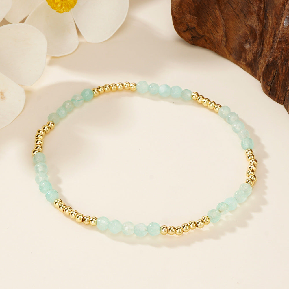 Personality Bohemian Style Colorful Natural Stone Bracelets