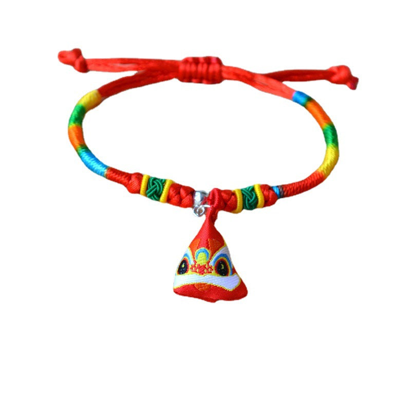 Women's & Men's Dragon Boat Festival Colorful Rope Ethnic Carrying Strap Bracelet