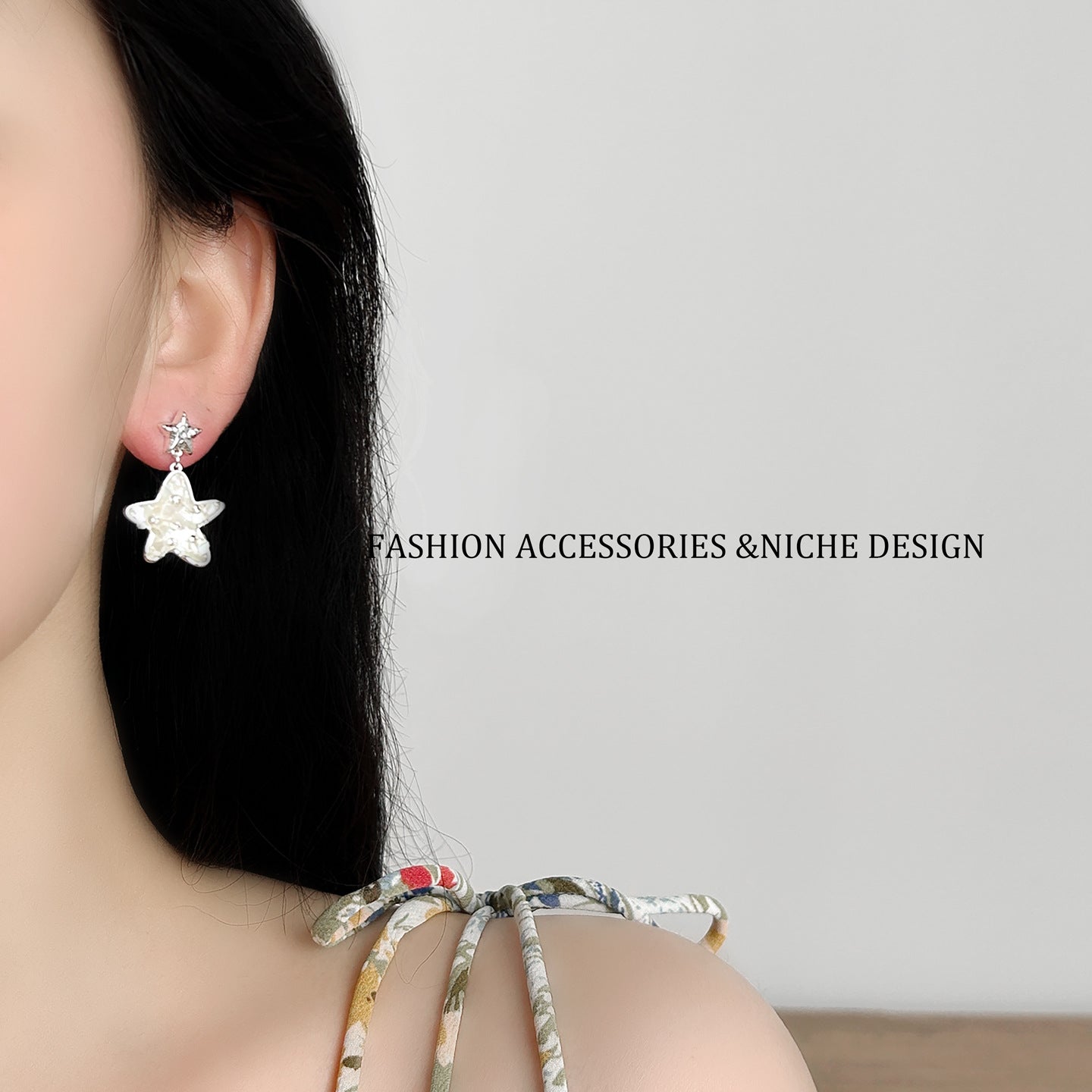 Drill Star Ear Female Special Interest Light Stud Earrings