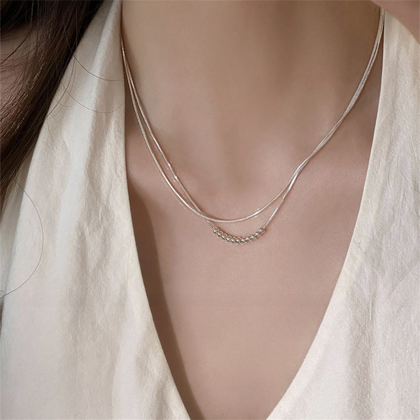 Women's Sier Light Luxury High-grade Design Clavicle Necklaces