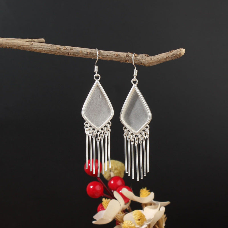 Ethnic Minority Style Handmade Miao Sier Earrings