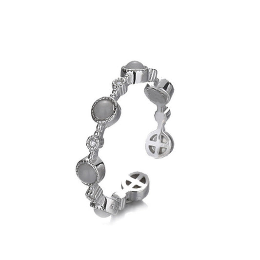 Copper Rhinestone Zircon Design Open Fashion Simple Rings