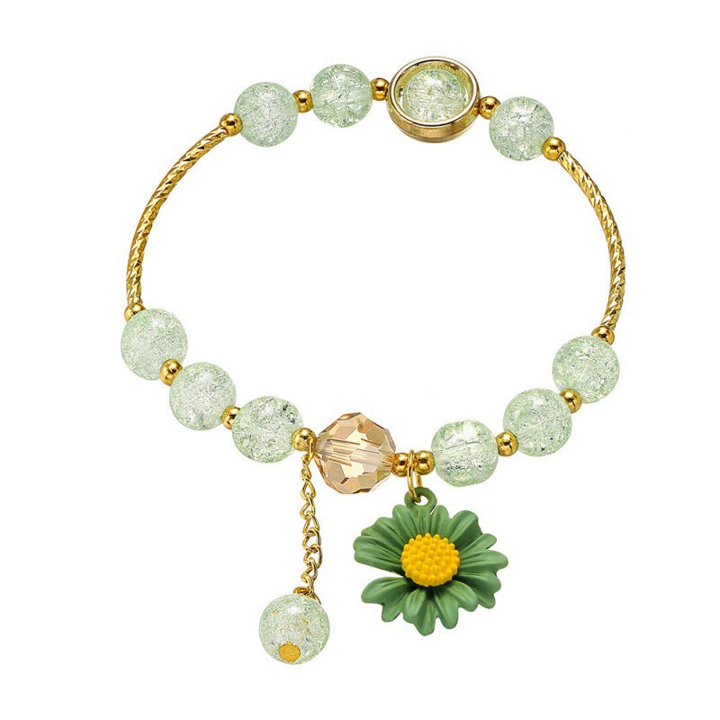 Women's Little Daisy Hot Flower Crystal High Bracelets