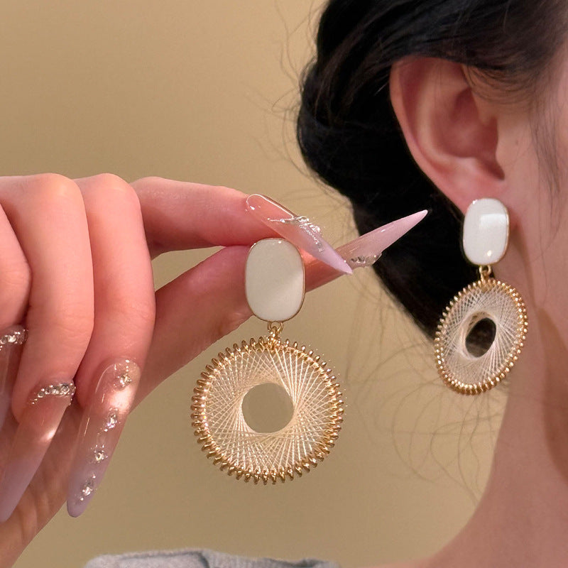 Exaggerated Big Ear Elegant High-grade Vacation Style Retro Earrings