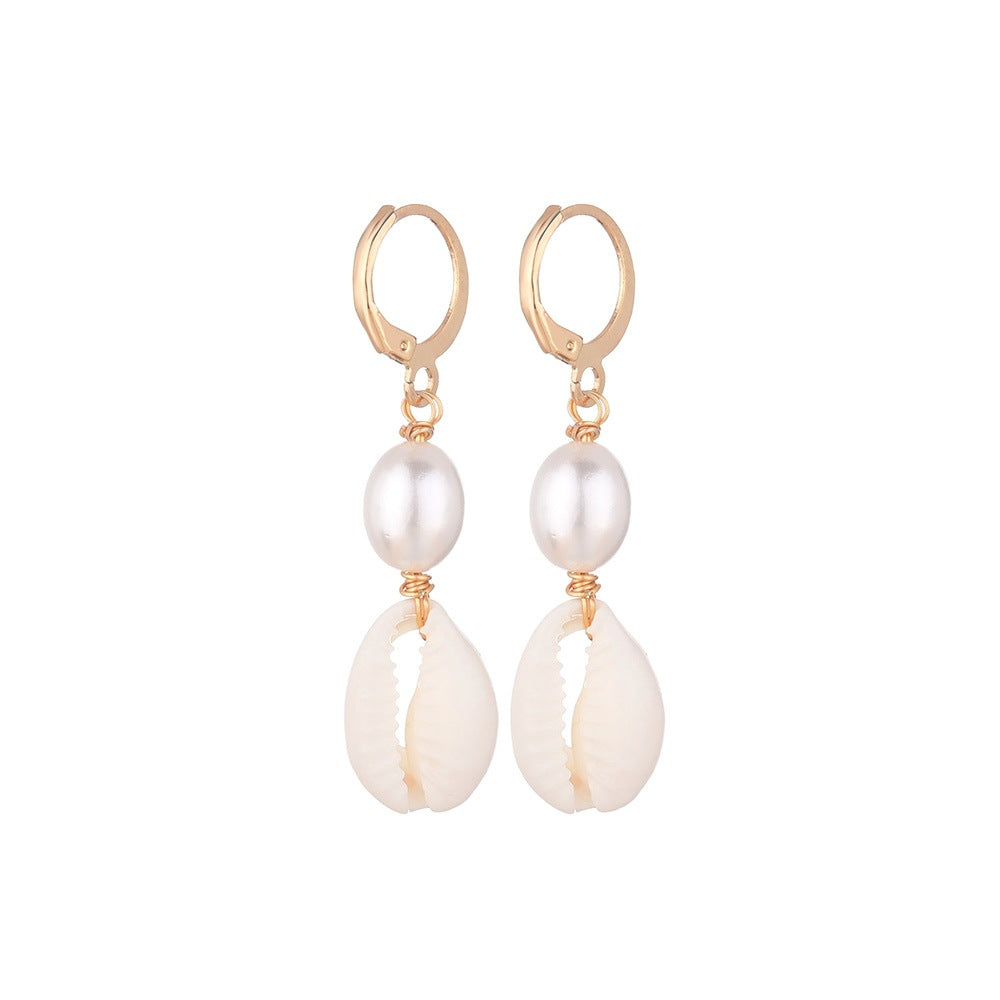 Women's Fashion Baroque Shaped Pearl Shell Pendants