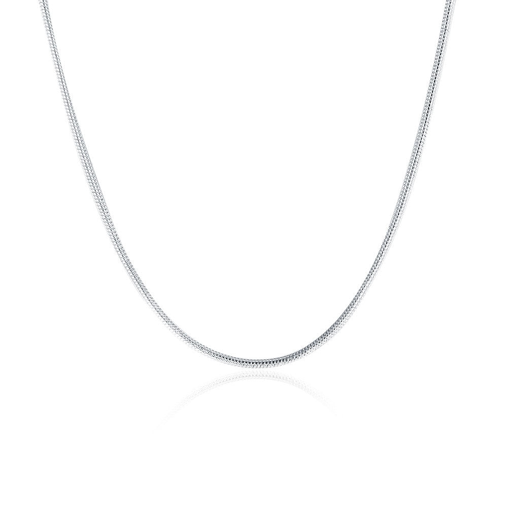 Sier-plated Snake Chain Simple Characteristic Fashion Necklaces