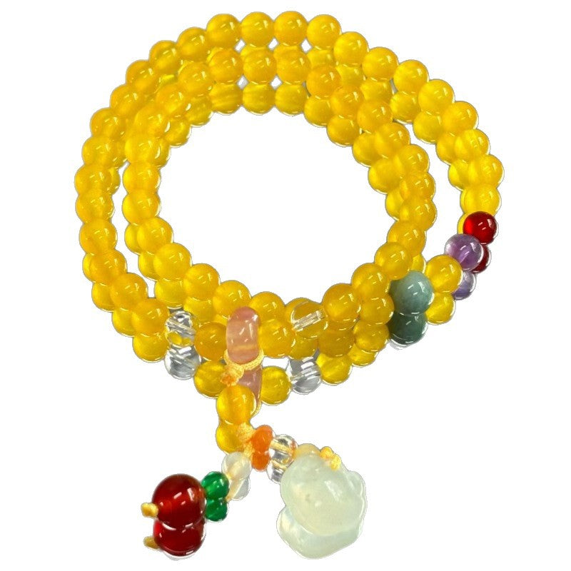 Style Canary Stone Agate Good-looking Light Luxury Minority Exquisite Bracelet