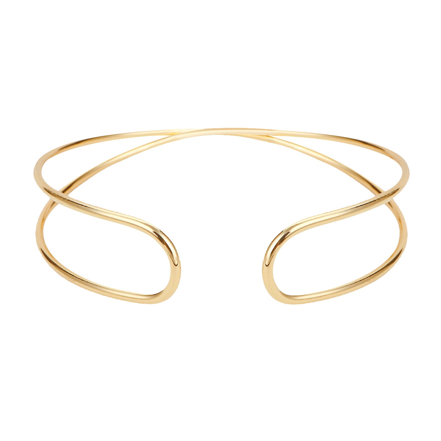 Women's Upper Arm Golden Bride Open-ended Simple Bracelet