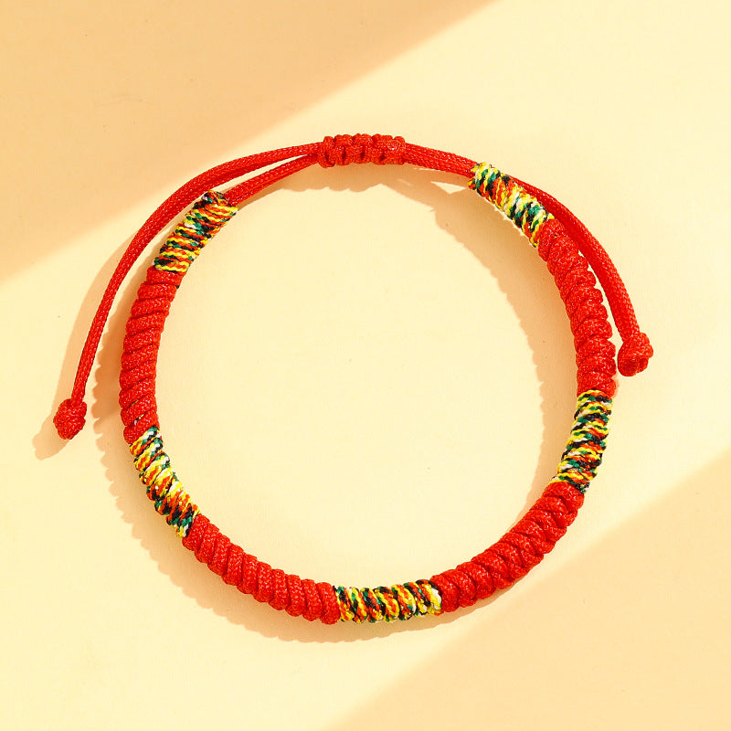 Women's & Men's Horse Life Red Rope Hand-woven Dorje Knot Tantra Bracelet